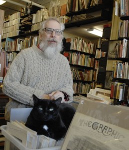 After 25 years in uptown Normal, Brian Simpson, owner of Babbitt's Books, expects to close his shop by June. The store's cat, Babbette, will also be looking for a new home as Simpson is unable to keep her. 