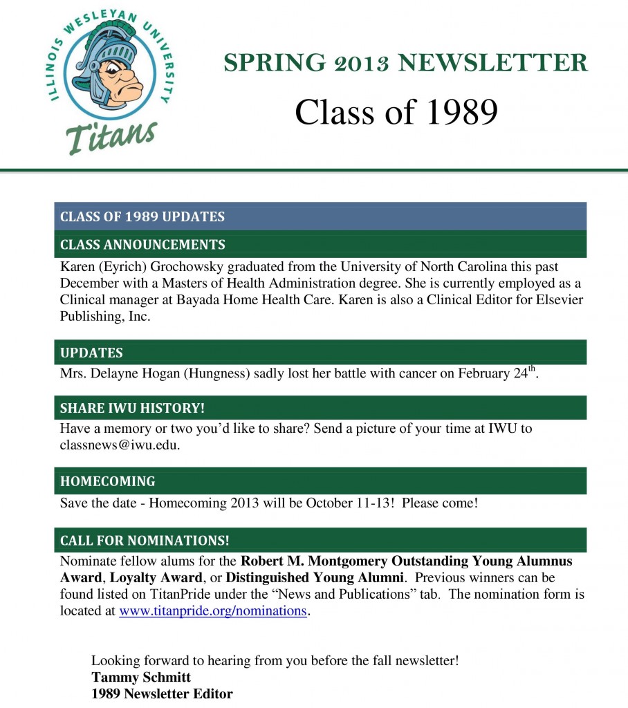 '89 Spring Newsletter 2013-page-1