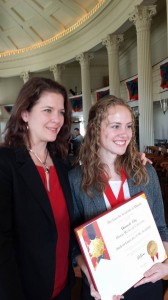 Hannah Eby '15-laureate-with-elyse