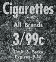 Cigarette ad