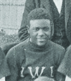 Unidentified African-American player in 1895 Baseball team photo