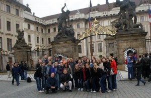 At the castle in Prague
