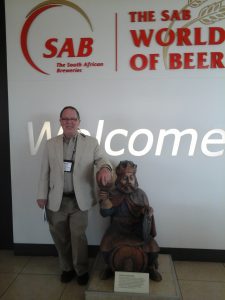 At South African Brewery which will soon be part of Anheuser Busch