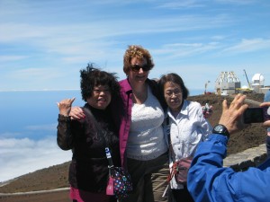 Tourists from Japan, who are deaf, were thrilled to meet an American who asked them where they were from in sign language.